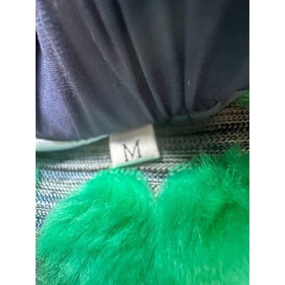 Queen of Sparkles Navy/Green?White Floral Smocked Midi Skirt – Size M (NWOT) - Picture 7 of 11